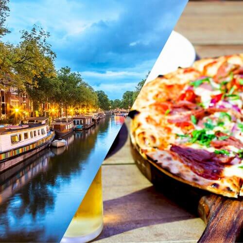 Amsterdam Hen Do Activities Boat Cruise with Pizza